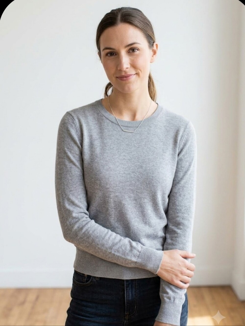 Qualfort Sweater Gray Medium Minimalist